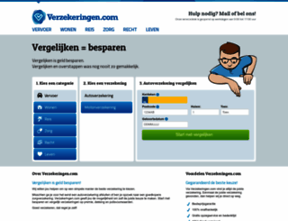 verzekeringen.com screenshot