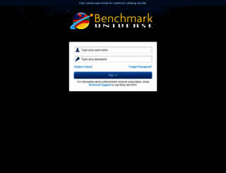 vesd.benchmarkuniverse.com screenshot