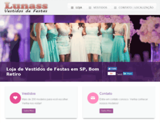 vestidosdefestaslunasma.com.br screenshot