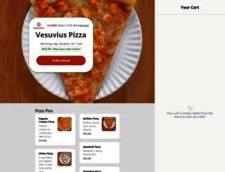 vesuviuspizza.com screenshot