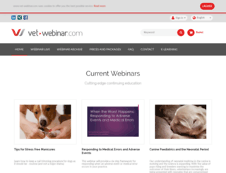 vet-webinar.com screenshot