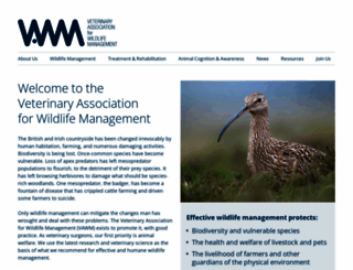 vet-wildlifemanagement.org.uk screenshot
