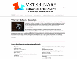 vetbehaviorspecialists.com screenshot