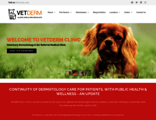 vetdermclinic.com screenshot