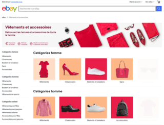 vetement-accessoires.shop.ebay.fr screenshot