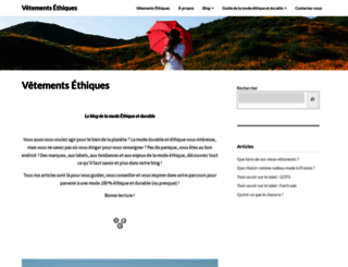vetements-ethiques.com screenshot