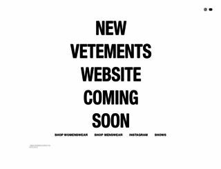 vetementswebsite.com screenshot