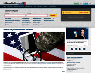veteran.careercast.com screenshot