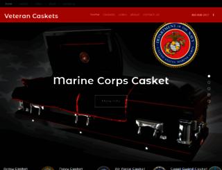 veterancaskets.com screenshot