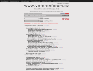 veteranforum.cz screenshot
