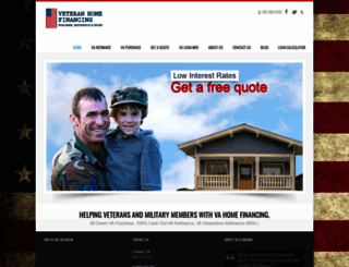 veteranhomefinancing.com screenshot