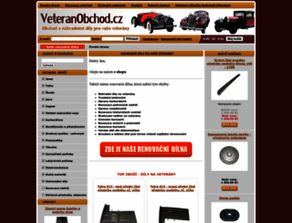 veteranobchod.cz screenshot