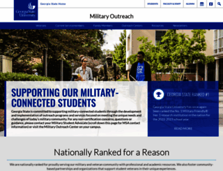 veterans.gsu.edu screenshot
