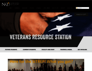 veterans.nku.edu screenshot