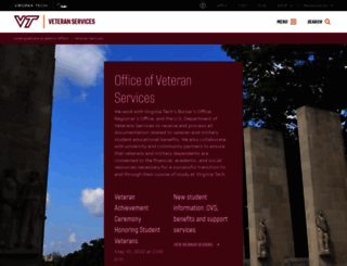 veterans.vt.edu screenshot