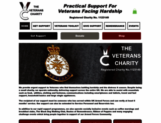 veteranscharity.org.uk screenshot
