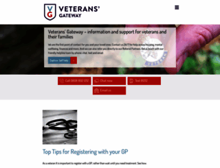 veteransgateway.org.uk screenshot