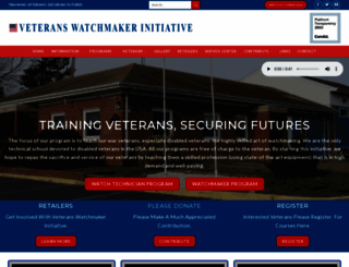 veteranswatchmakerinitiative.org screenshot