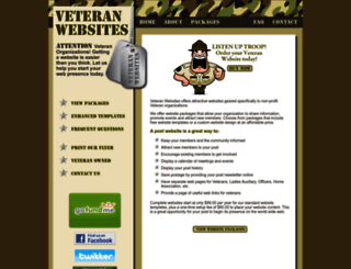 veteranwebsites.com screenshot