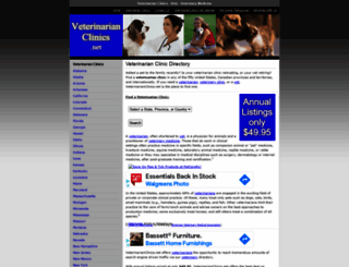 veterinarianclinics.net screenshot