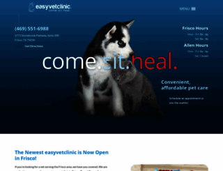 veterinarianfriscotx.com screenshot