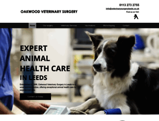 veterinarysurgeryleeds.co.uk screenshot