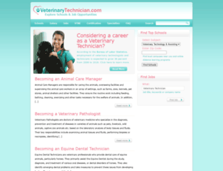 veterinarytechnician.com screenshot
