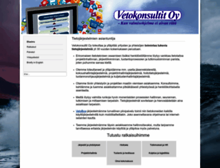 vetokonsultit.fi screenshot
