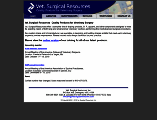 vetsurgicalresources.com screenshot