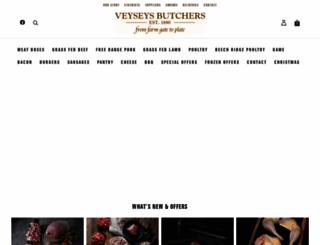 veyseysbutchers.co.uk screenshot