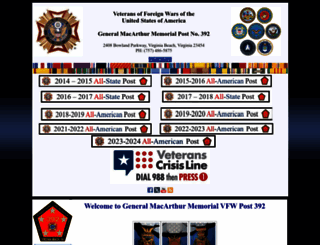 vfw392.org screenshot