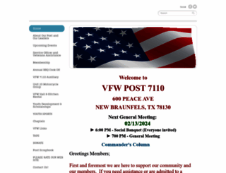 vfwpost7110.com screenshot