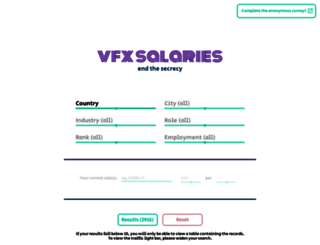 vfxsalaries.info screenshot