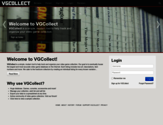 vgcollect.com screenshot