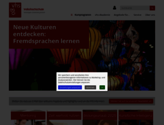 vhs-goettingen.de screenshot