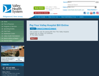 vhsobp.valleyhealth.com screenshot