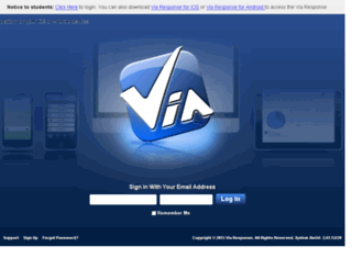 viaengage.viaresponse.com screenshot