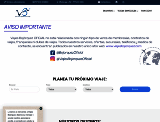 viajesbojorquez.com.mx screenshot