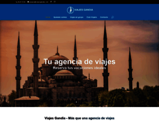 viajesgandia.com screenshot