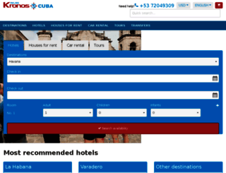 viajeskronoscuba.com screenshot