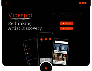 vibespotmusic.com screenshot