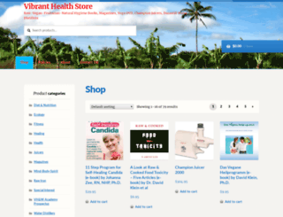 vibranthealthstore.com screenshot