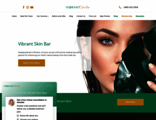 vibrantskinbar.com screenshot
