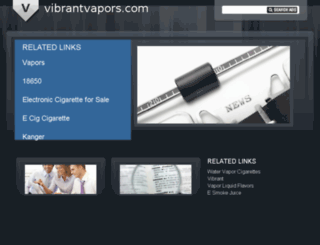 vibrantvapors.com screenshot