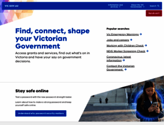 vic.gov.au screenshot