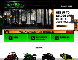 vicarspowersports.com screenshot