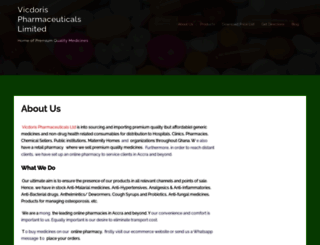 vicdorispharmaceuticals.com screenshot