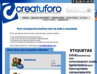 viciaopivot.crearforo.com screenshot