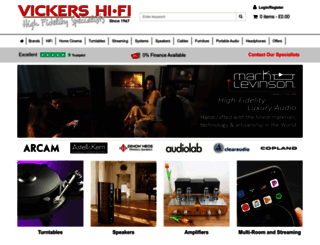 vickers-hifi.co.uk screenshot