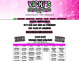 vickisschoolofdance.com screenshot